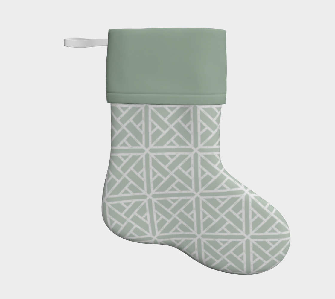 Green Bamboo Lattice Stocking | Chapple Chandler X Nicole Speake