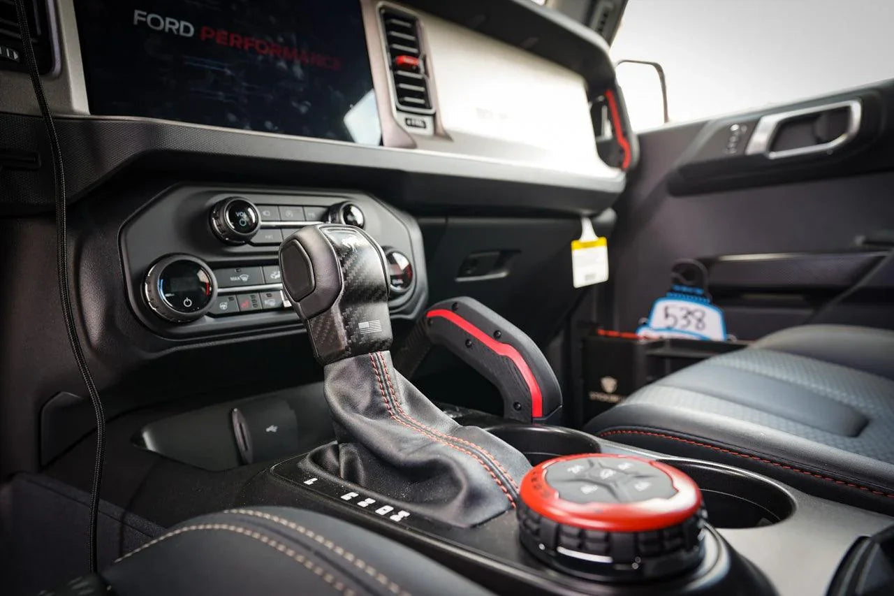 Printed Series Center Grab Handle Stripe Overlay - 2021+ Bronco Raptor (Carbon Fiber)