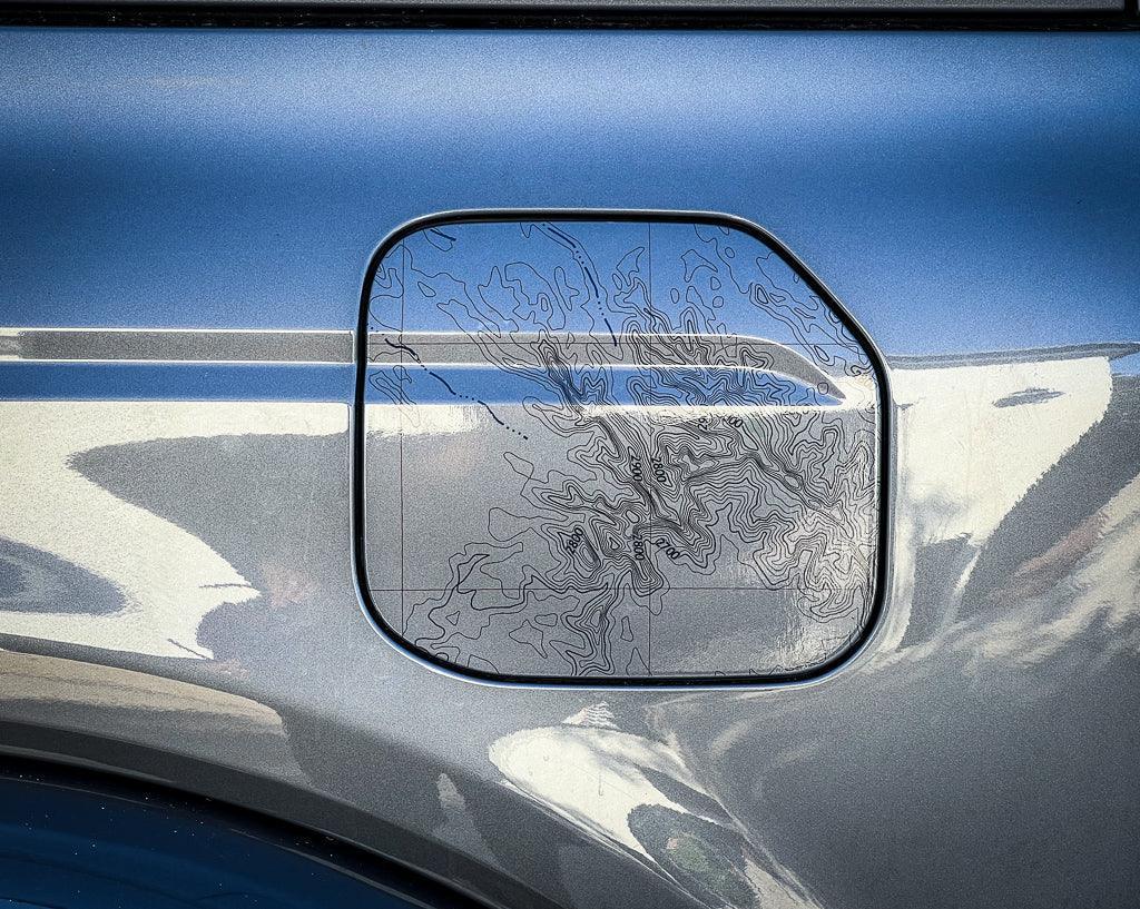 Printed Series Fuel Door Overlay - 2021+ Bronco