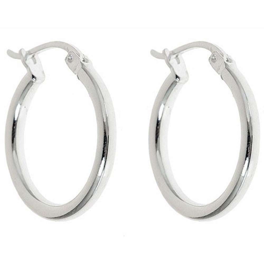 .925 Sterling Silver French Lock Hoops