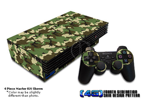 Woodland Camo - Sony PS2 Skin
