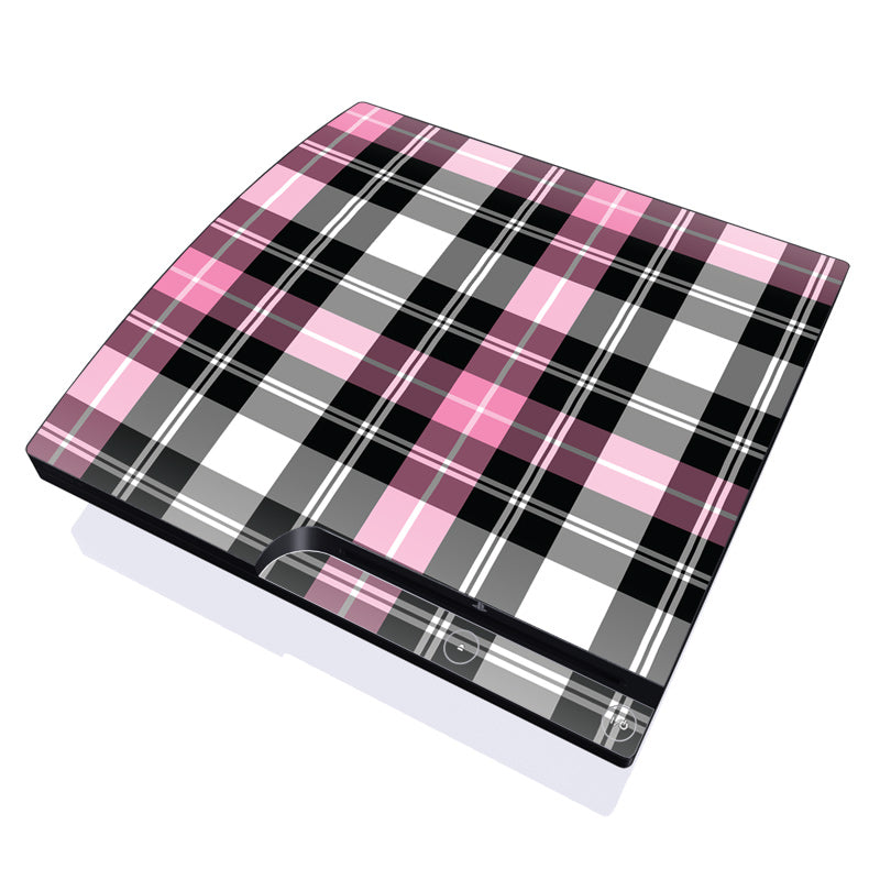 Pink Plaid - Sony PS3 Slim Skin