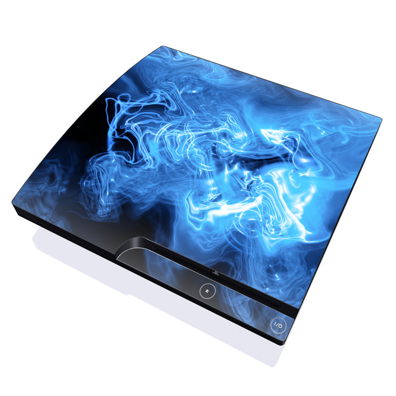 Blue Quantum Waves - Sony PS3 Slim Skin