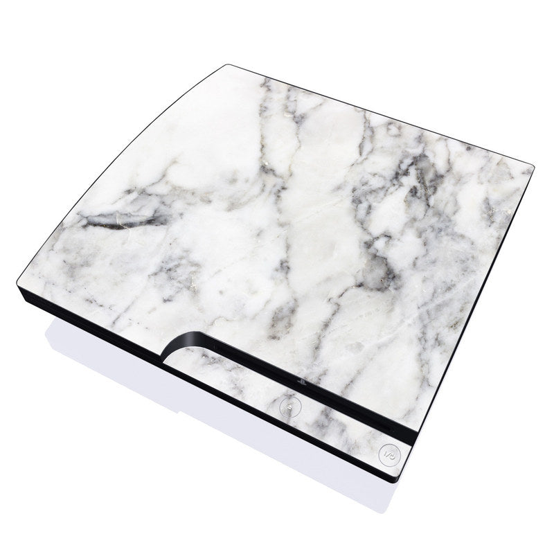 White Marble - Sony PS3 Slim Skin