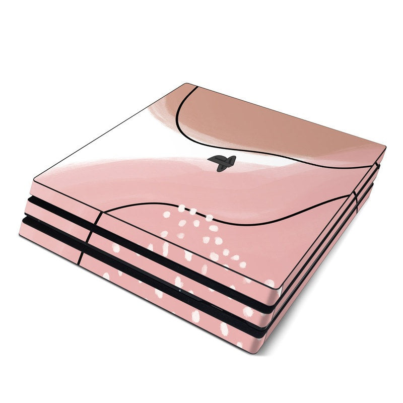 Abstract Pink and Brown - Sony PS4 Pro Skin