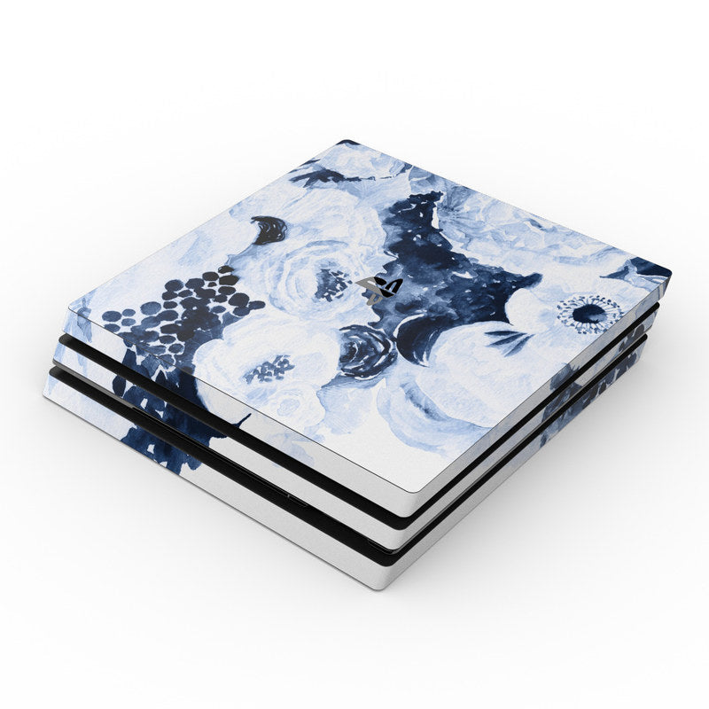 Blue Blooms - Sony PS4 Pro Skin