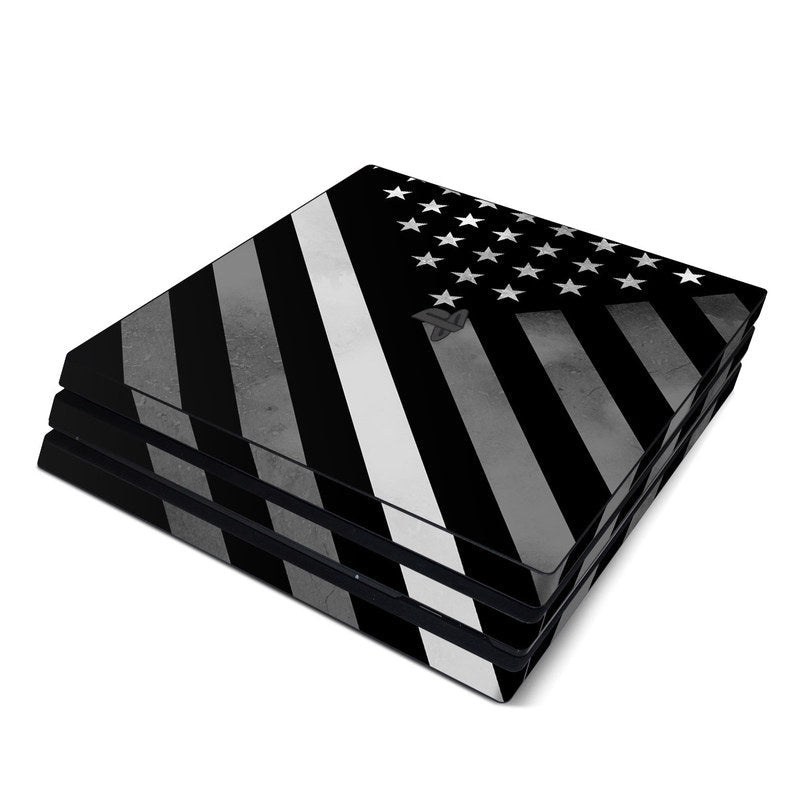 Thin White Line Hero - Sony PS4 Pro Skin