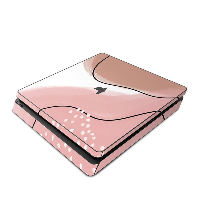 Abstract Pink and Brown - Sony PS4 Slim Skin
