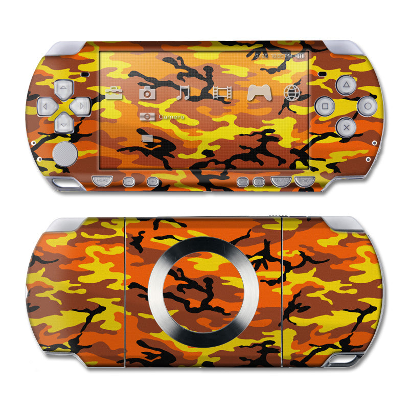 Orange Camo - Sony PSP Slim Skin