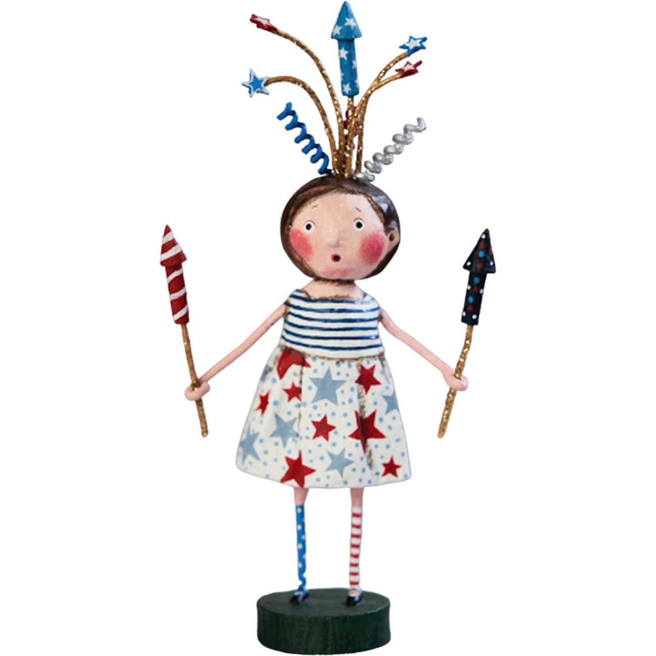 Putting on a Show Patriotic Figurine by Lori Mitchell