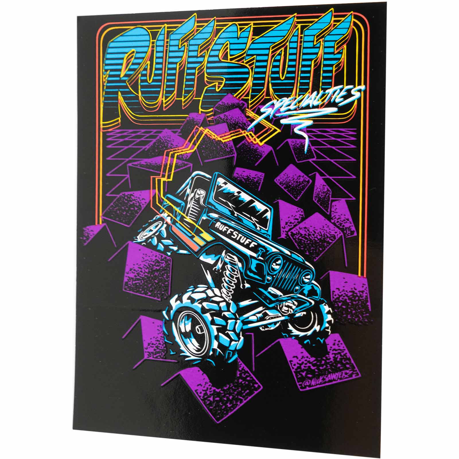 Ruffstuff Throwback Jeep Sticker
