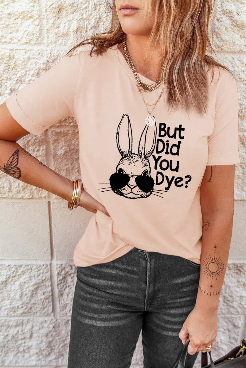Rabbit Graphic Tee Unisex Casual Style T-Shirt Soft &amp;amp; Comfy