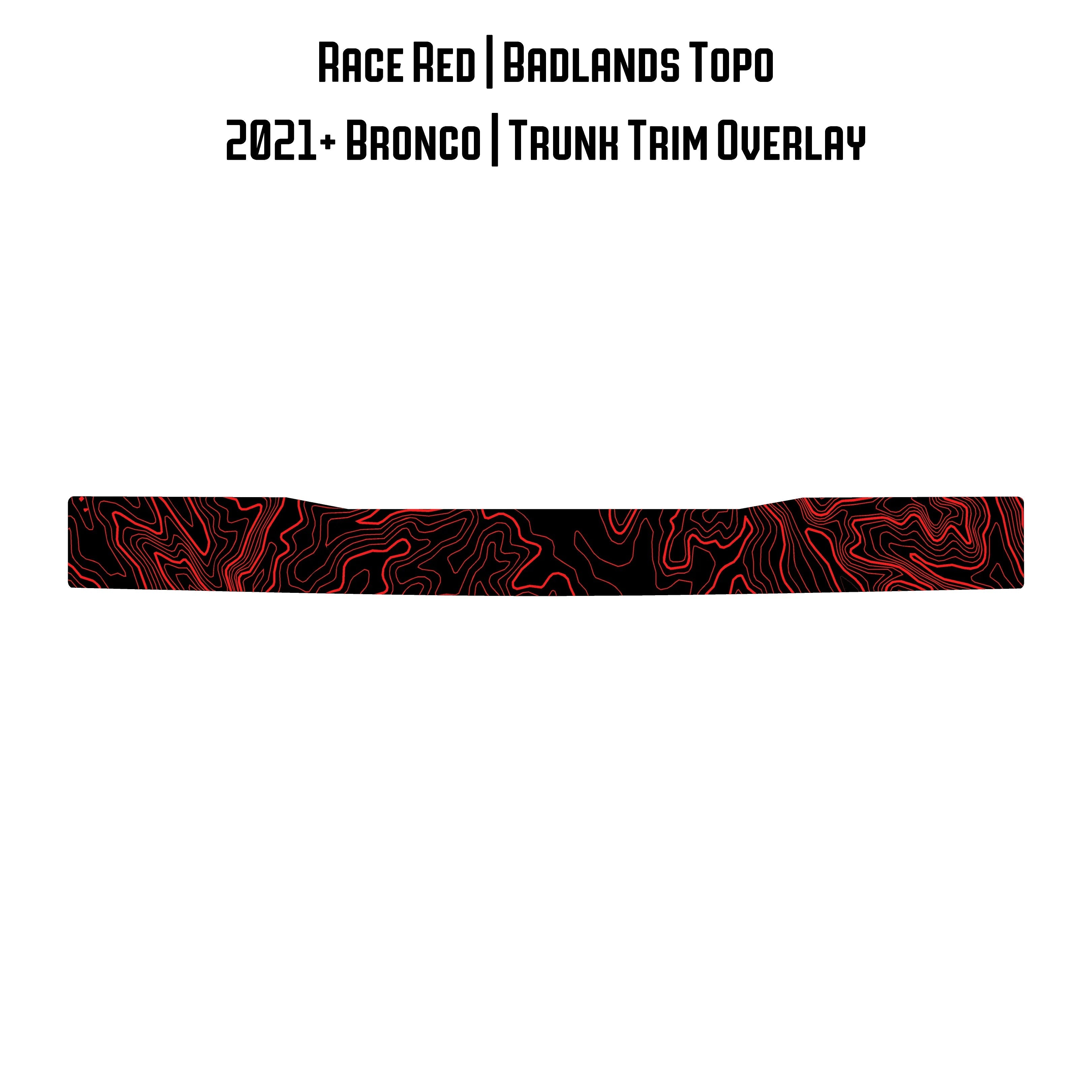 Topo Trunk Trim Overlay / Protector - 2021+ Bronco