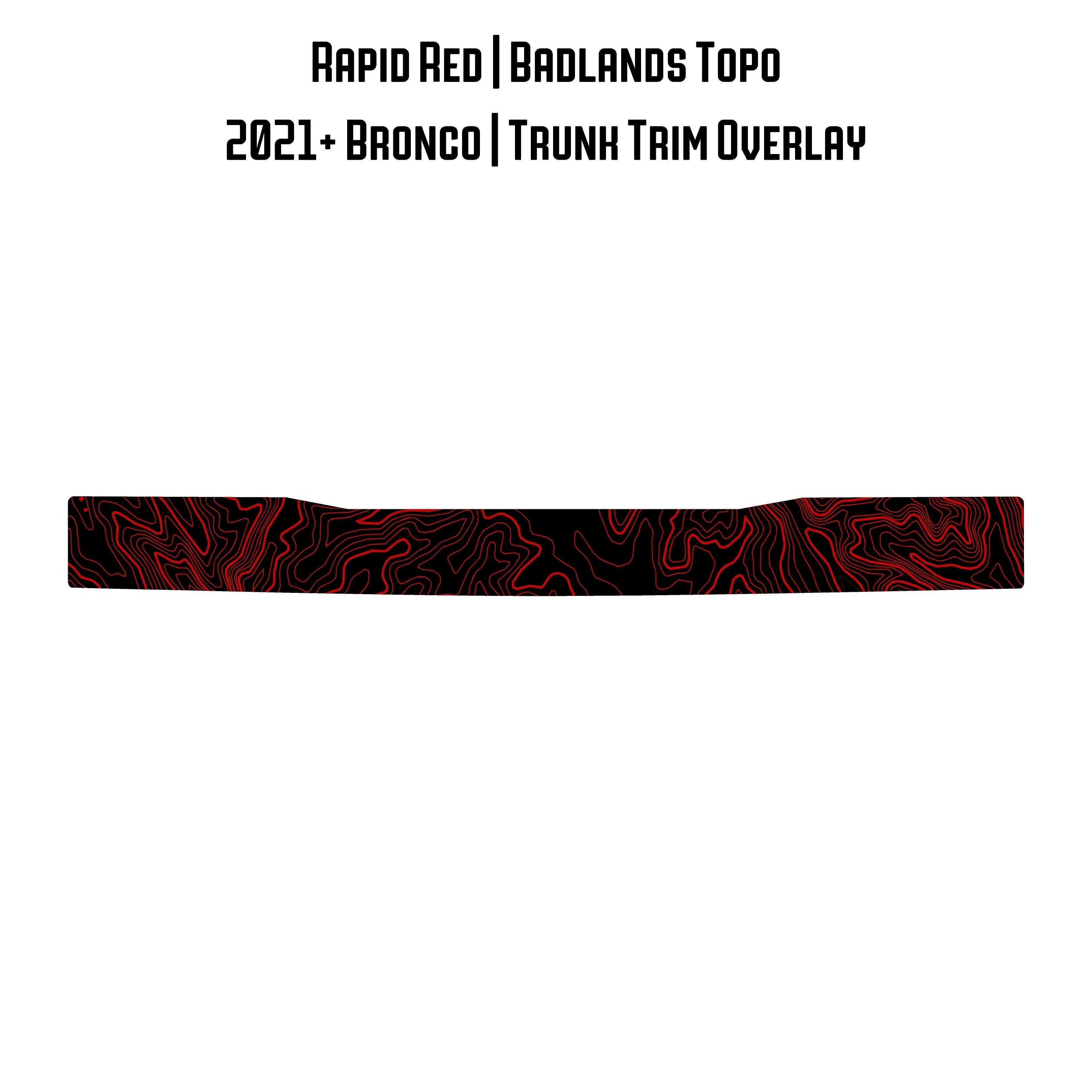 Topo Trunk Trim Overlay / Protector - 2021+ Bronco