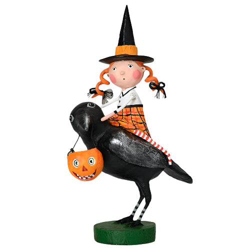 Raven&amp;#39;s Flight Halloween Figurine by Lori Mitchell *NEW FOR 2025*