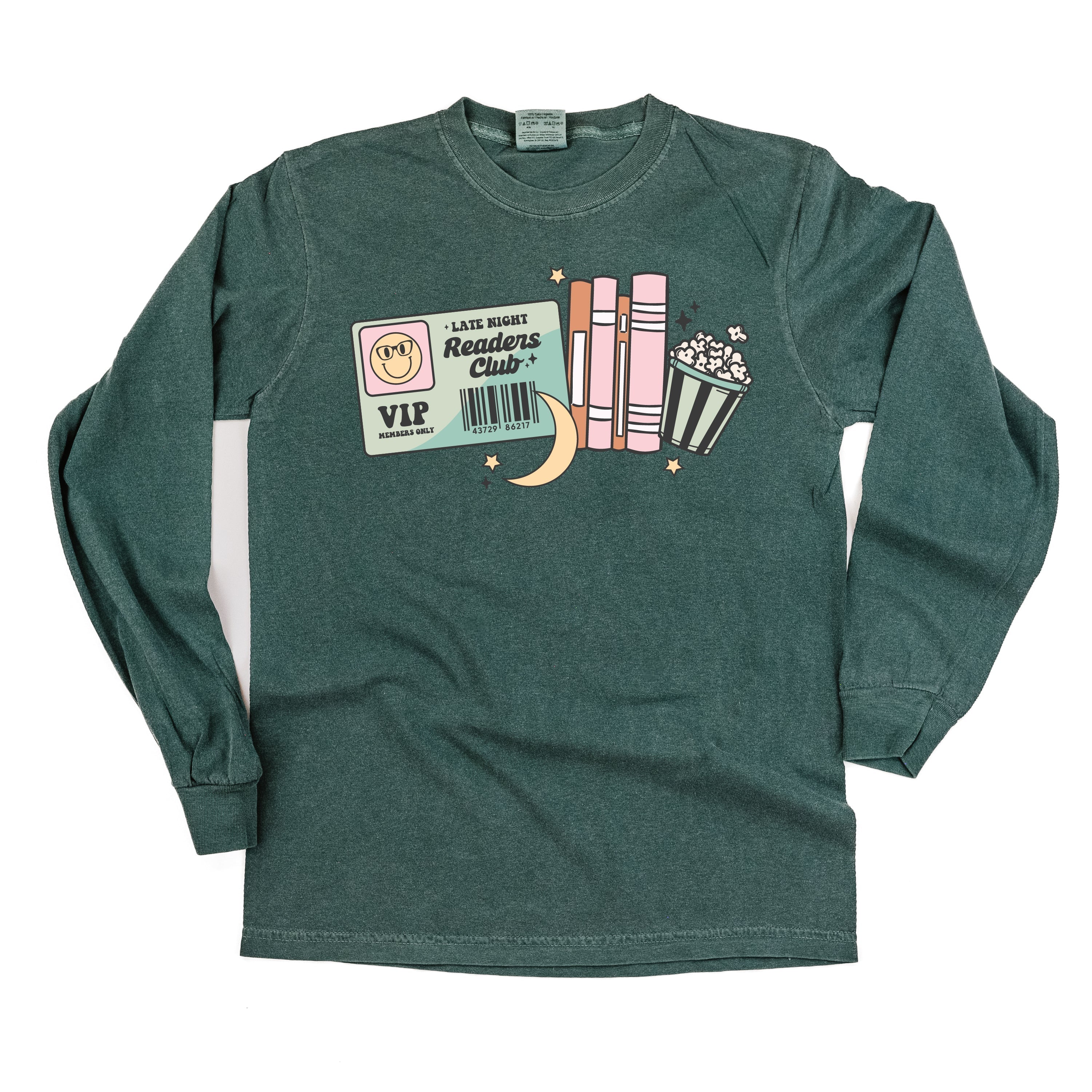 Late Night Readers Club - Long Sleeve Comfort Colors Tee