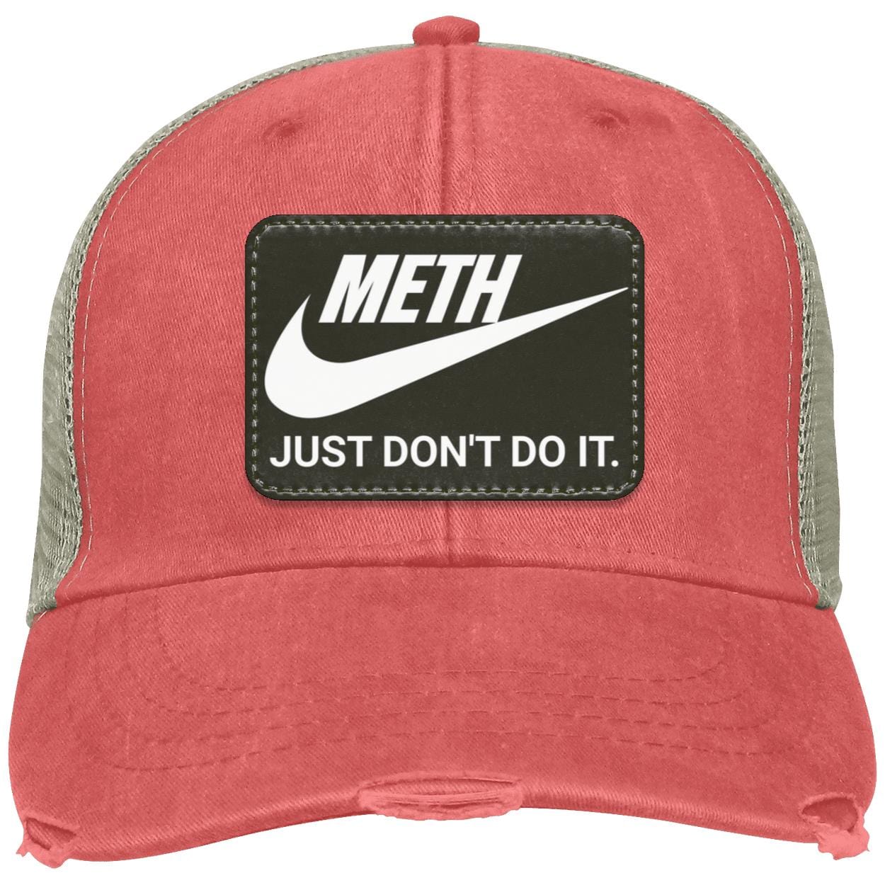Recovery Distressed Ollie Cap | Inspiring Sobriety |  Meth Just Don&amp;#39;t Do It