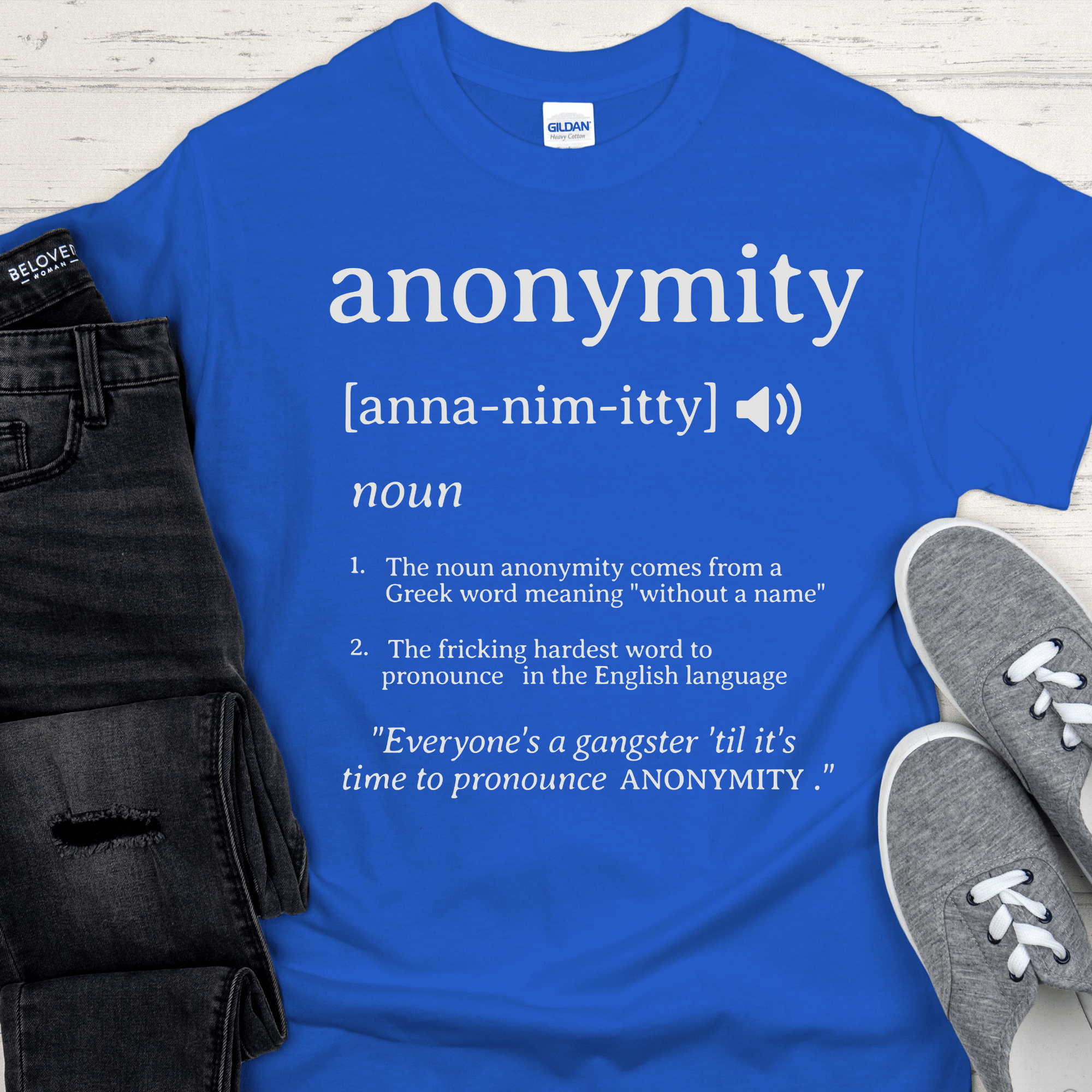 Recovery T-Shirt | Inspiring Sobriety |  Anonymity Definition