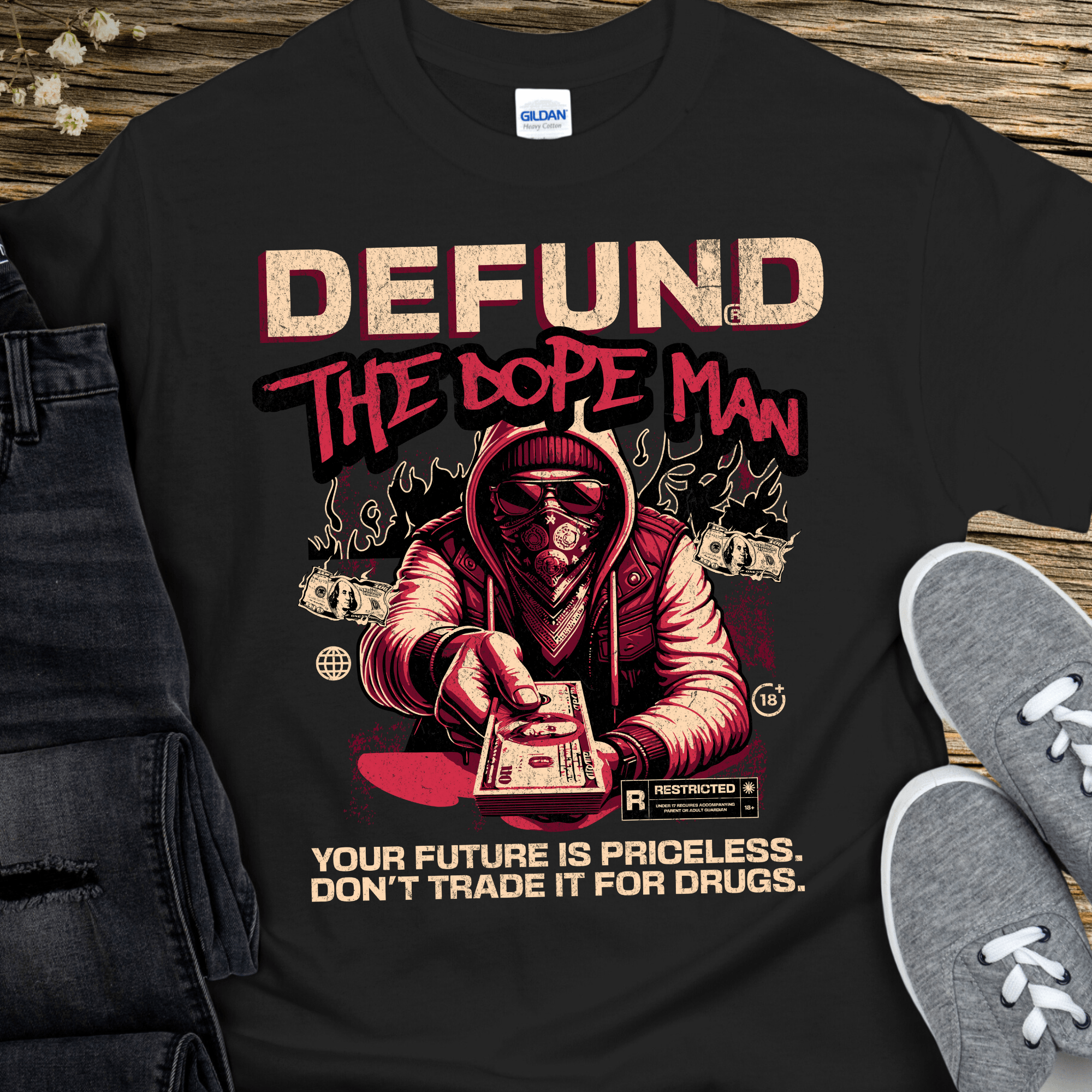 Recovery T-Shirt | Inspiring Sobriety |  Defund The Dope Man