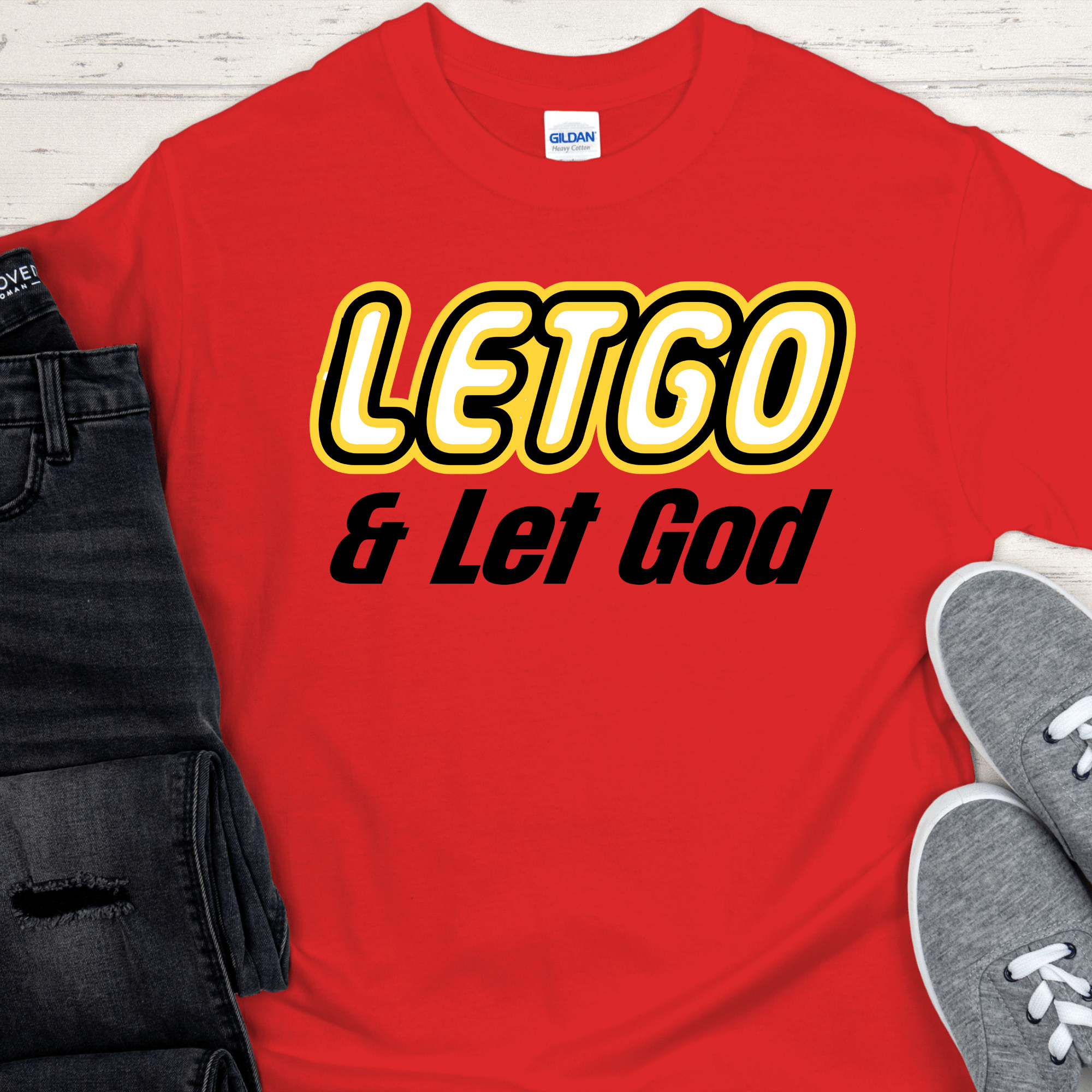 Recovery T-Shirt | Inspiring Sobriety |  &amp;quot;Letgo&amp;quot; and Let God