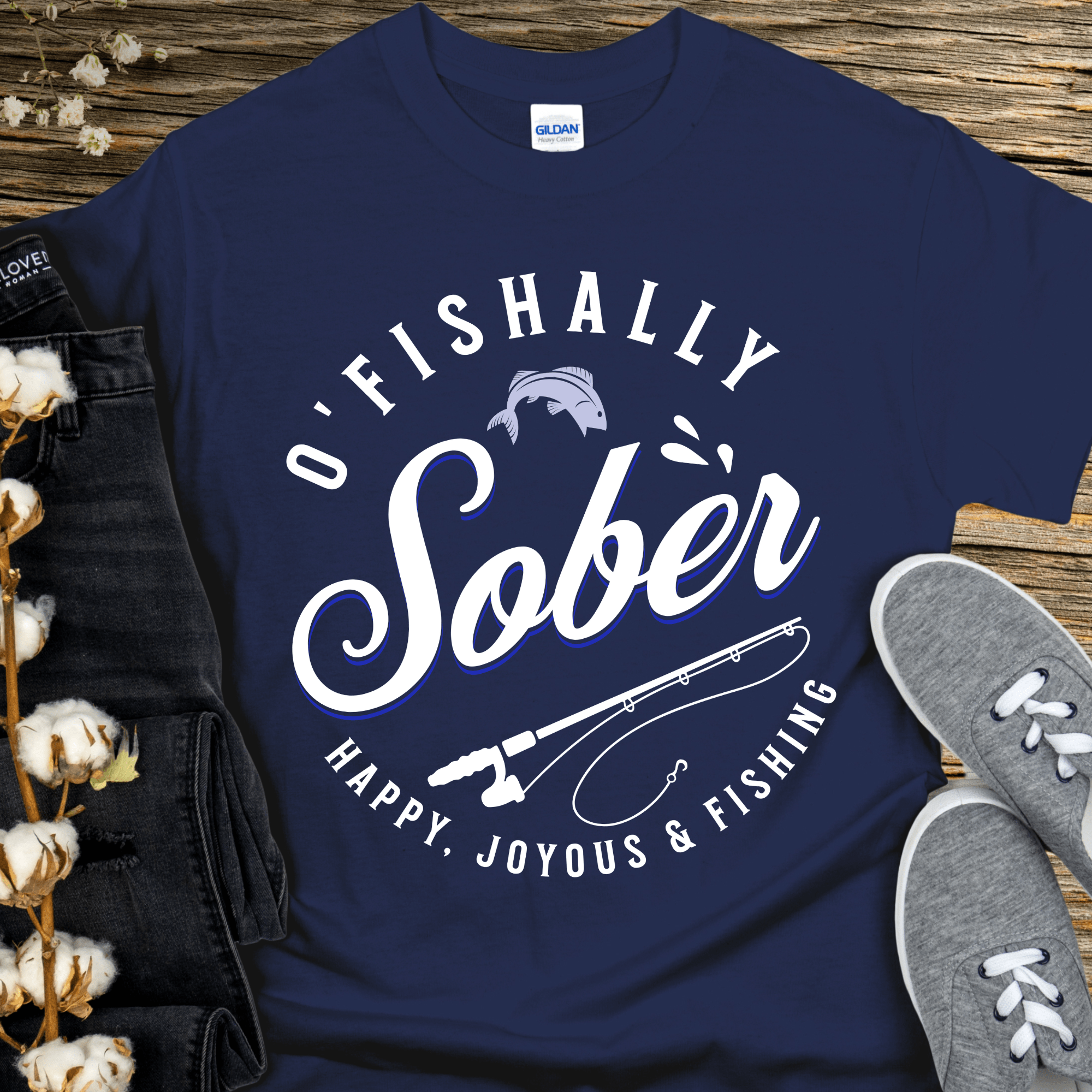 Recovery T-Shirt | Inspiring Sobriety |  O&amp;#39;Fishally Sober
