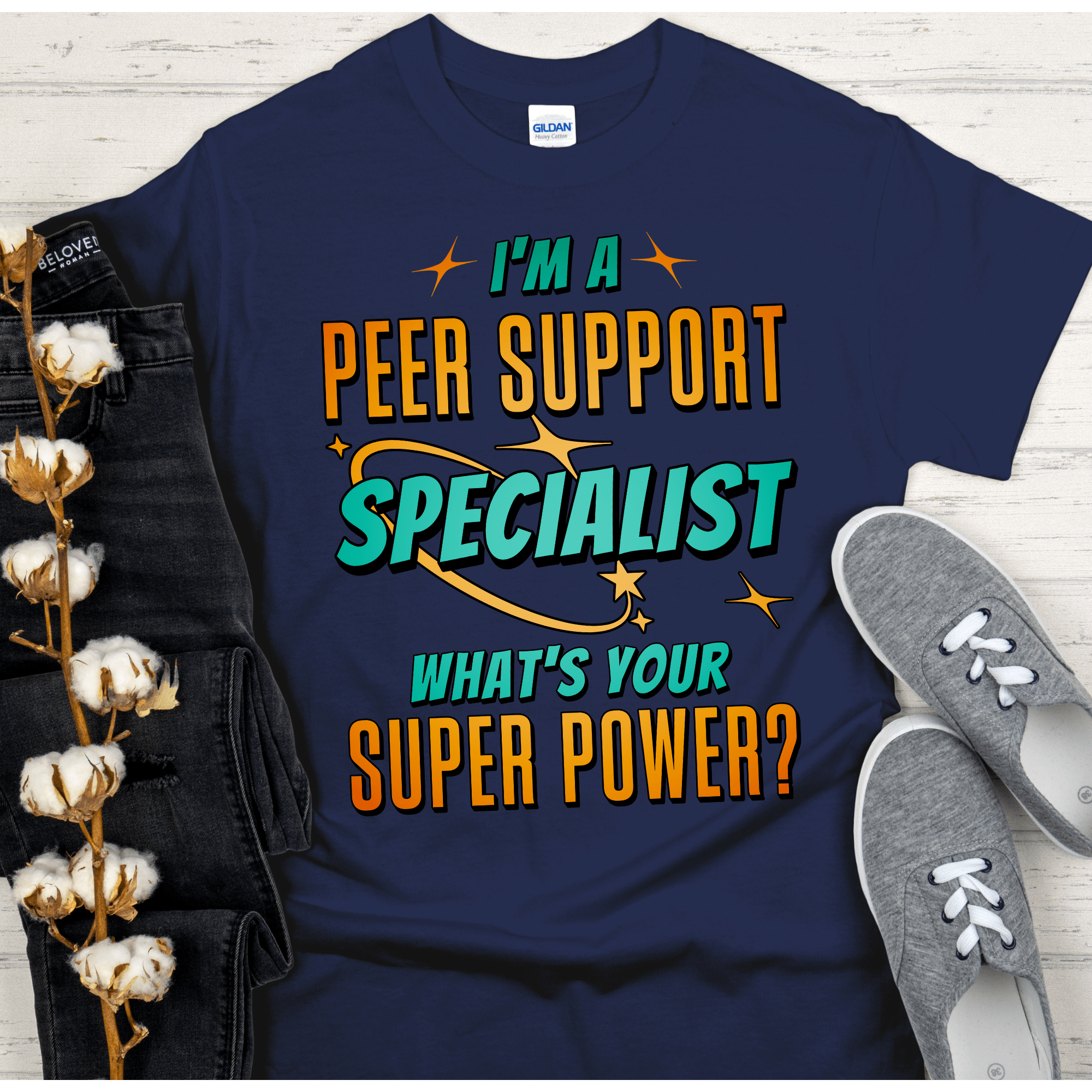 Recovery T-Shirt | Inspiring Sobriety |  Peer Support Is My Superpower