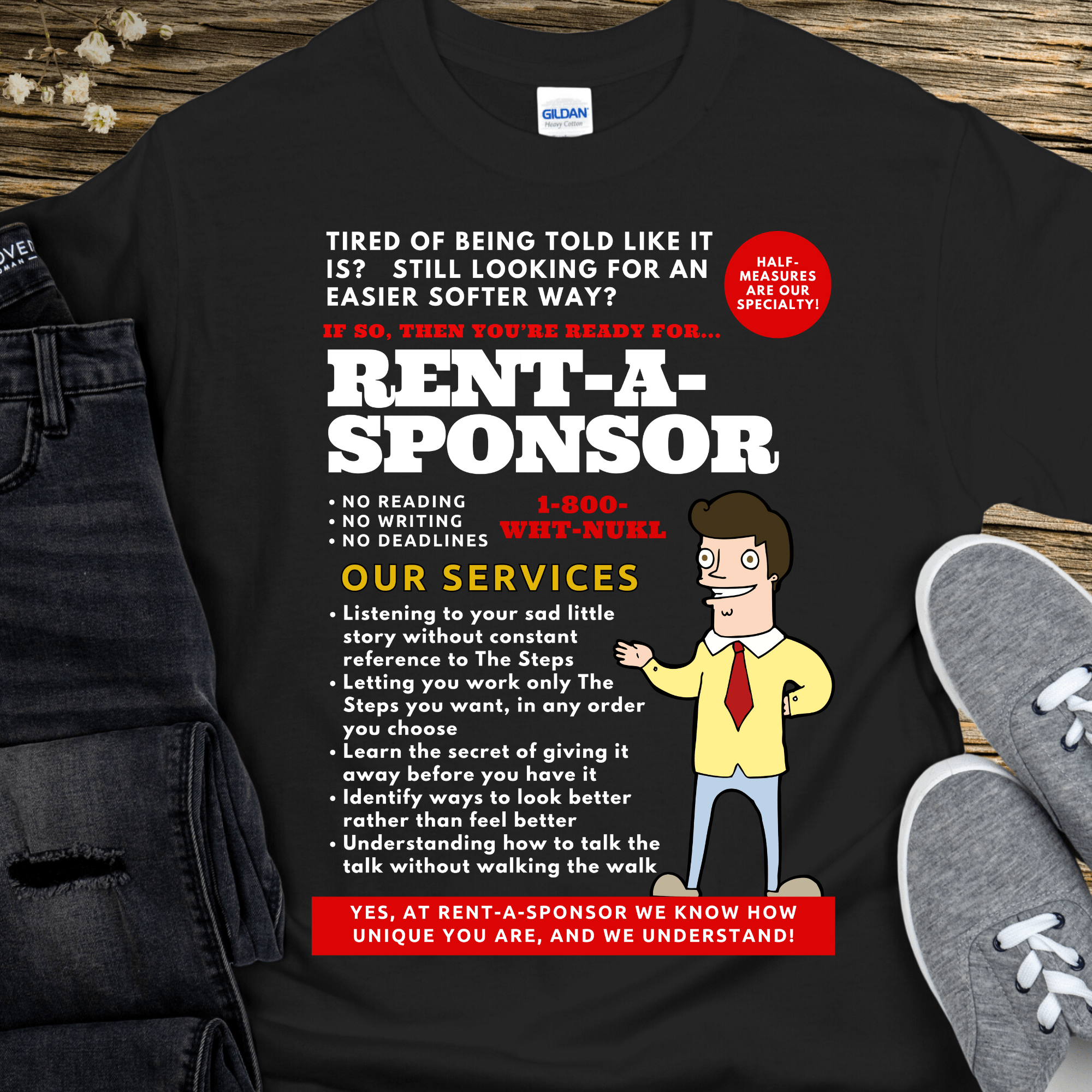 Recovery T-Shirt | Inspiring Sobriety |  Rent-A-Sponsor