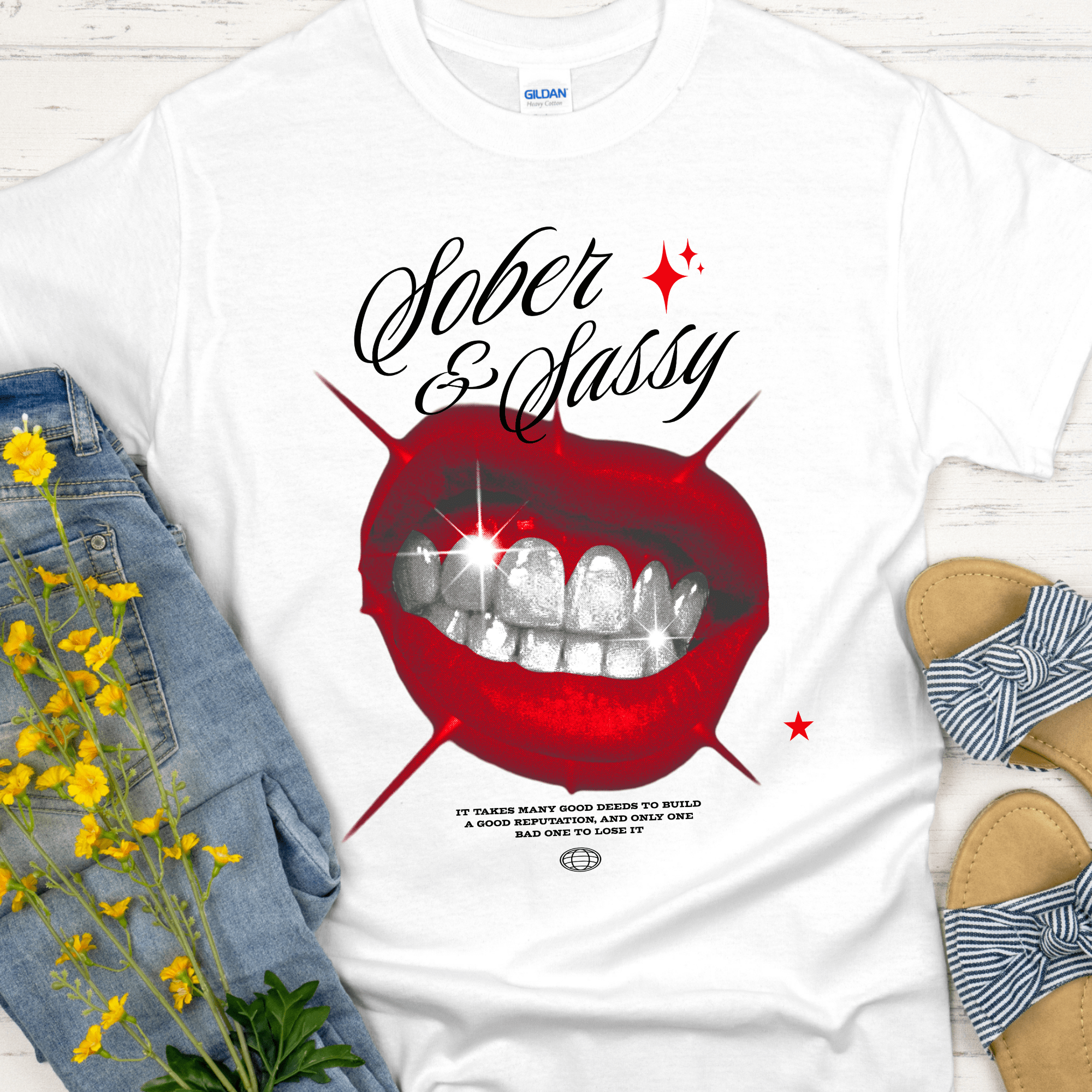 Recovery T-Shirt | Inspiring Sobriety |  Sober &amp;amp; Sassy