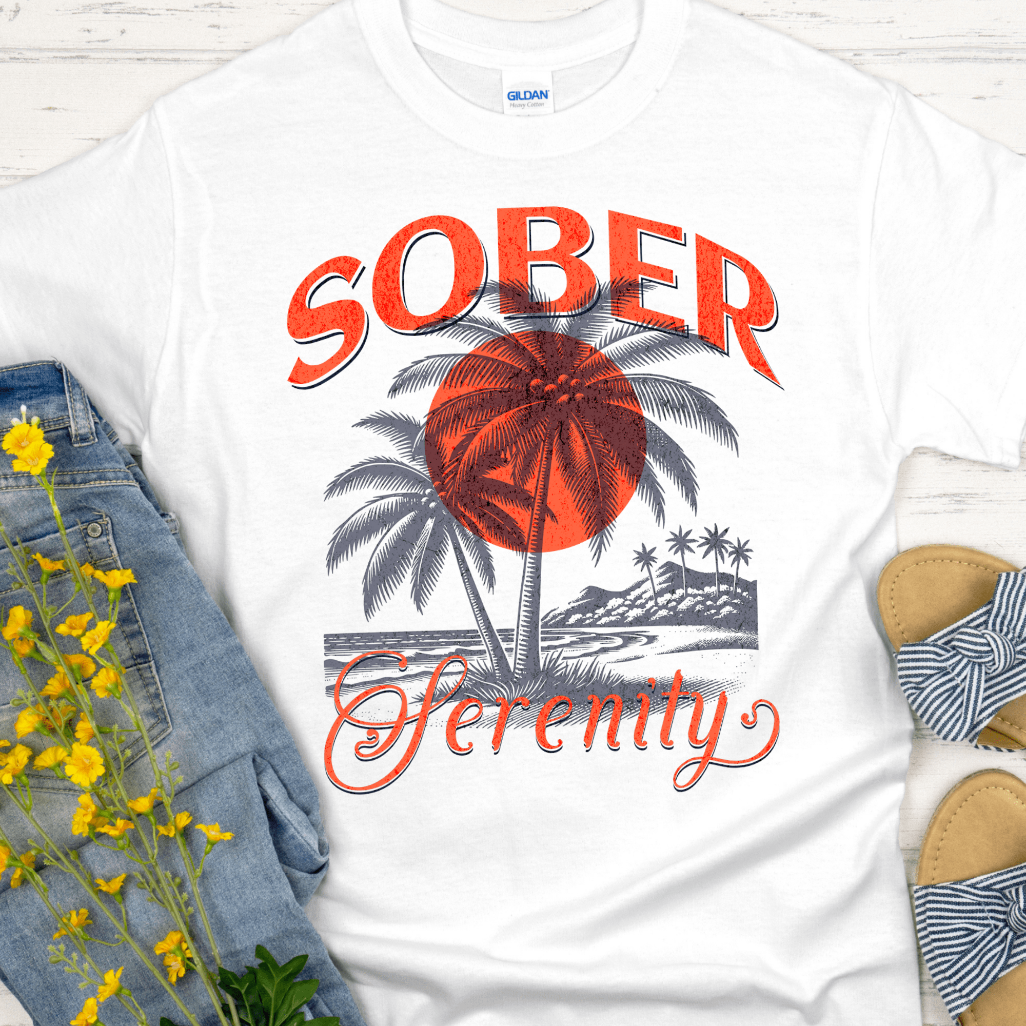 Recovery T-Shirt | Inspiring Sobriety | Sober Serenity