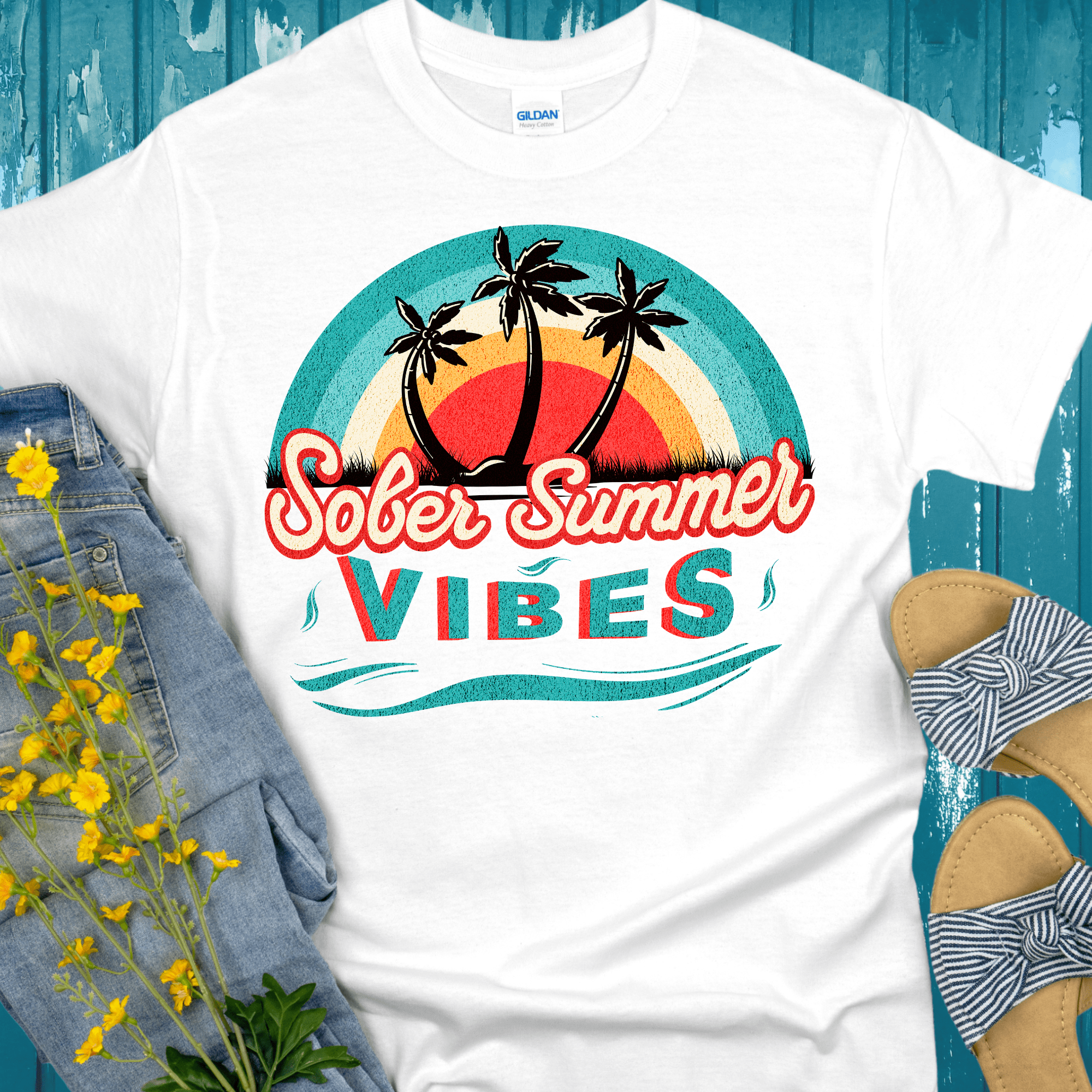 Recovery T-Shirt | Inspiring Sobriety |  Sober Summer Vibes