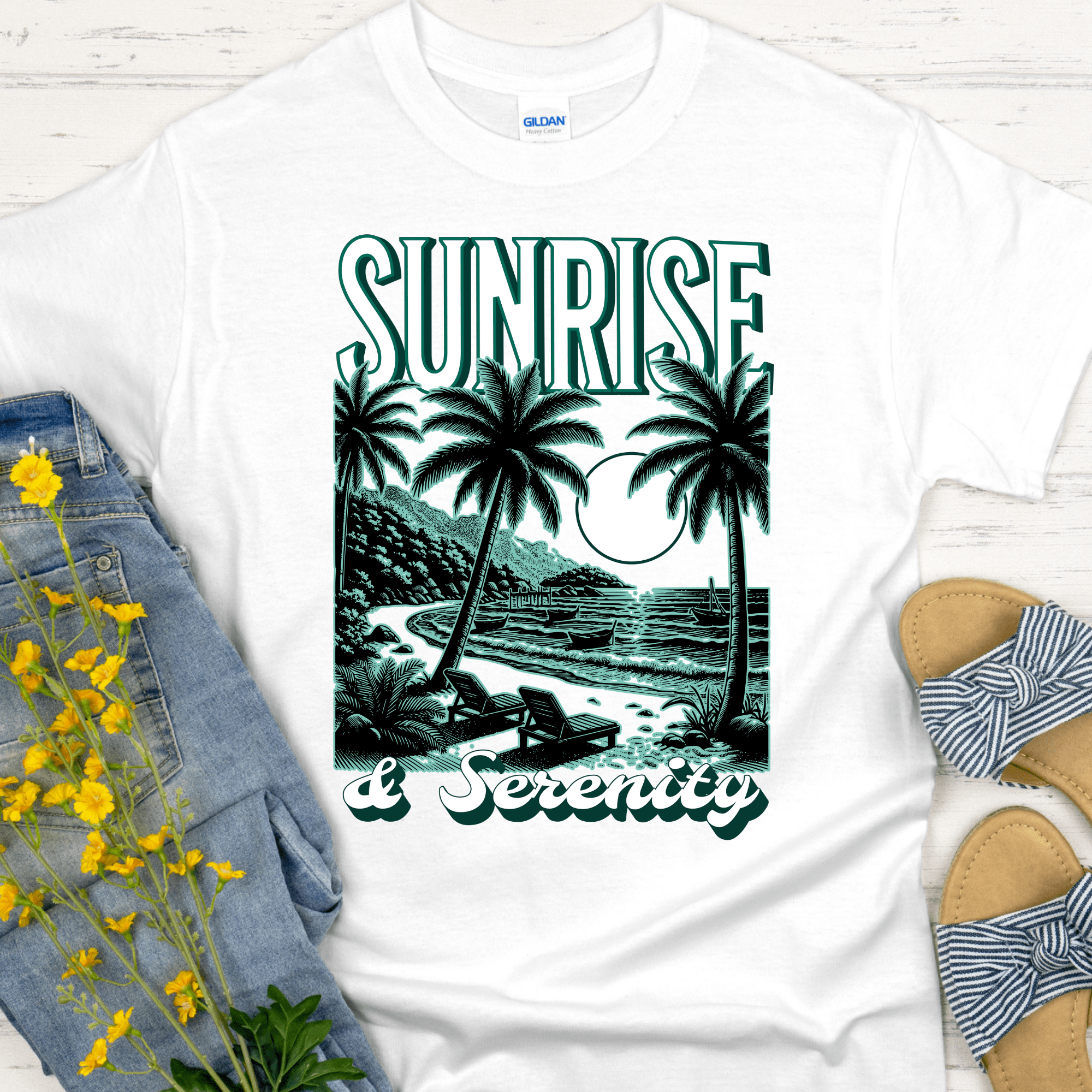 Recovery T-Shirt | Inspiring Sobriety |  Sunrise &amp;amp; Serenity