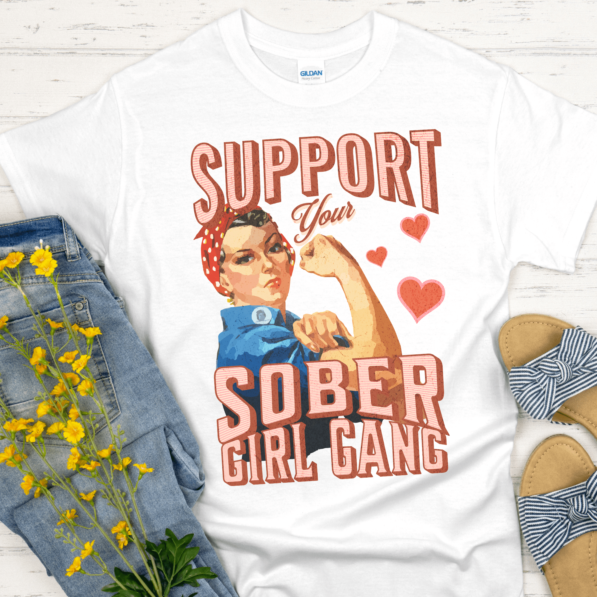 Recovery T-Shirt | Inspiring Sobriety |  Support Your Sober Girl Gang