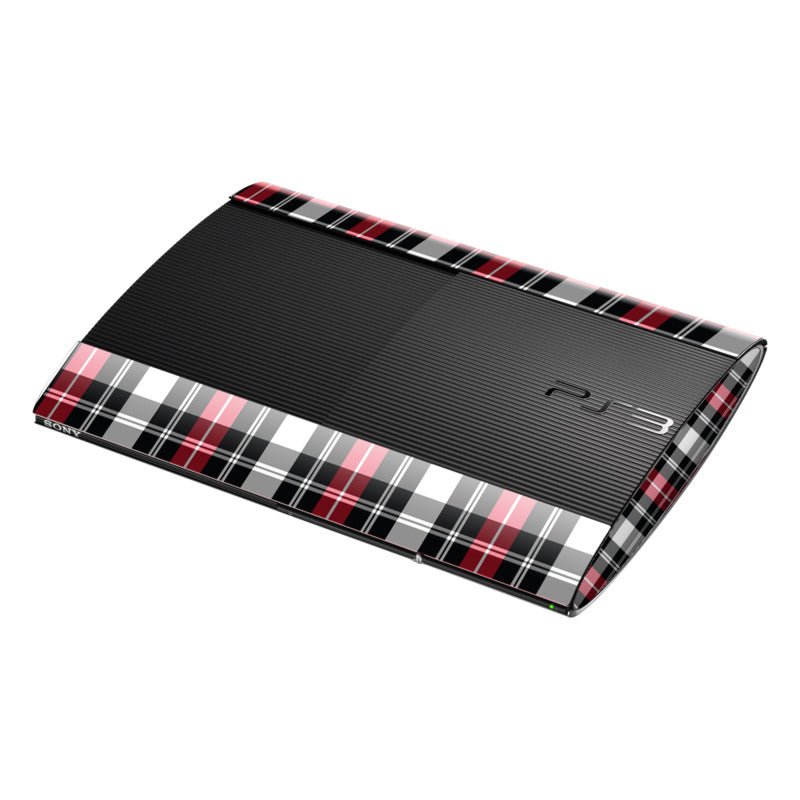 Red Plaid - Sony PS3 Super Slim Skin