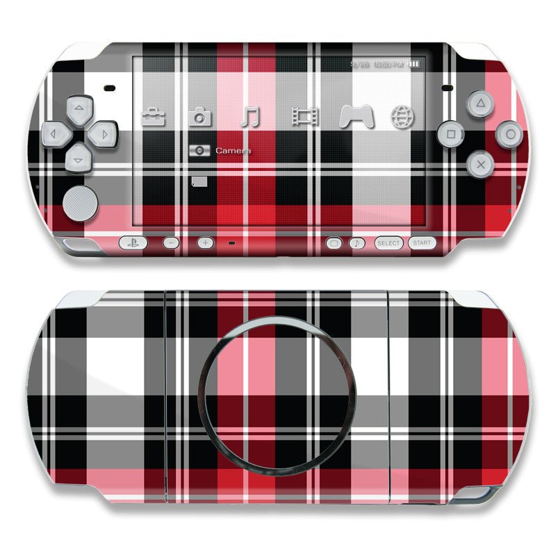Red Plaid - Sony PSP 3000 Skin