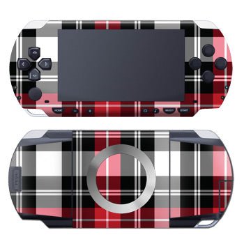Red Plaid - Sony PSP Skin