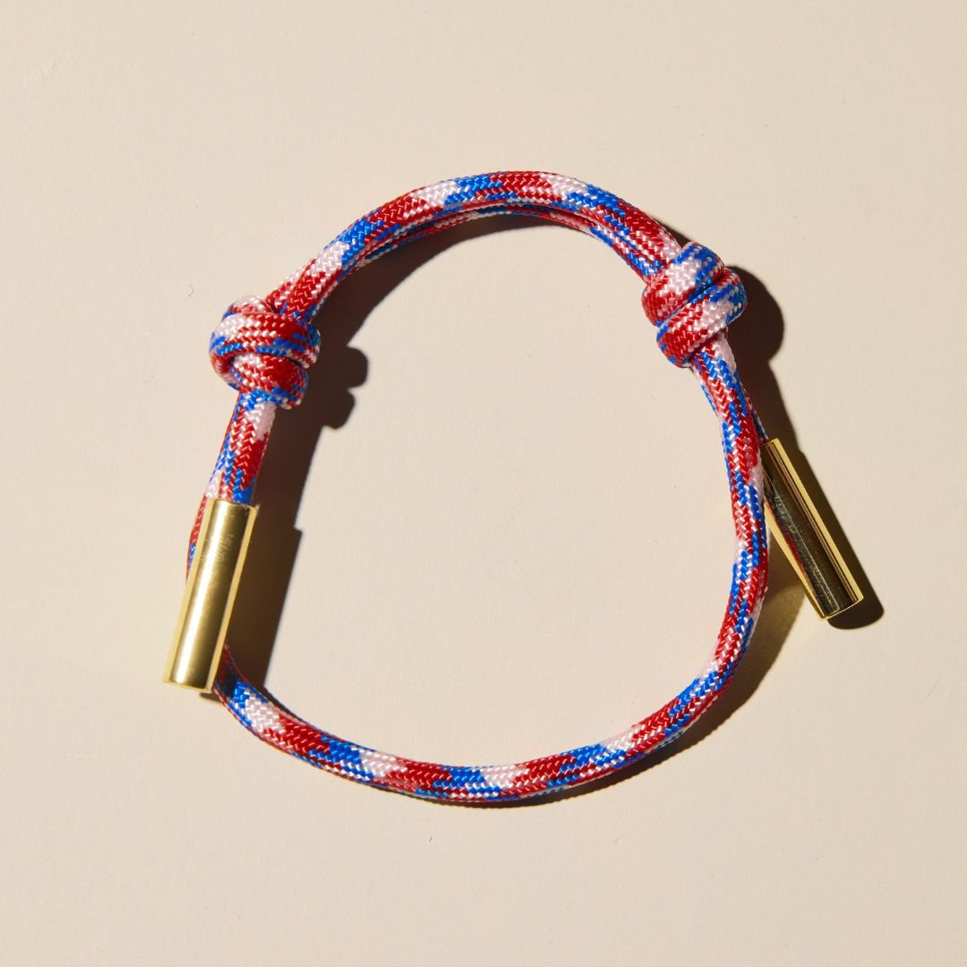 Red, White &amp;amp; Blue Cord Bracelet