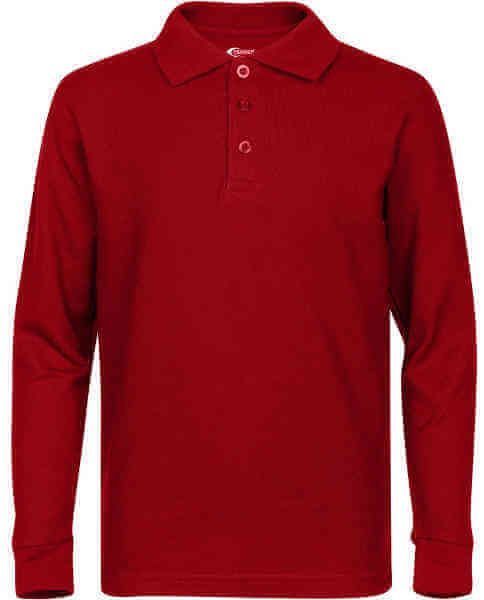 Men&amp;#39;s Long Sleeve Pique Polo Shirt - Big Size