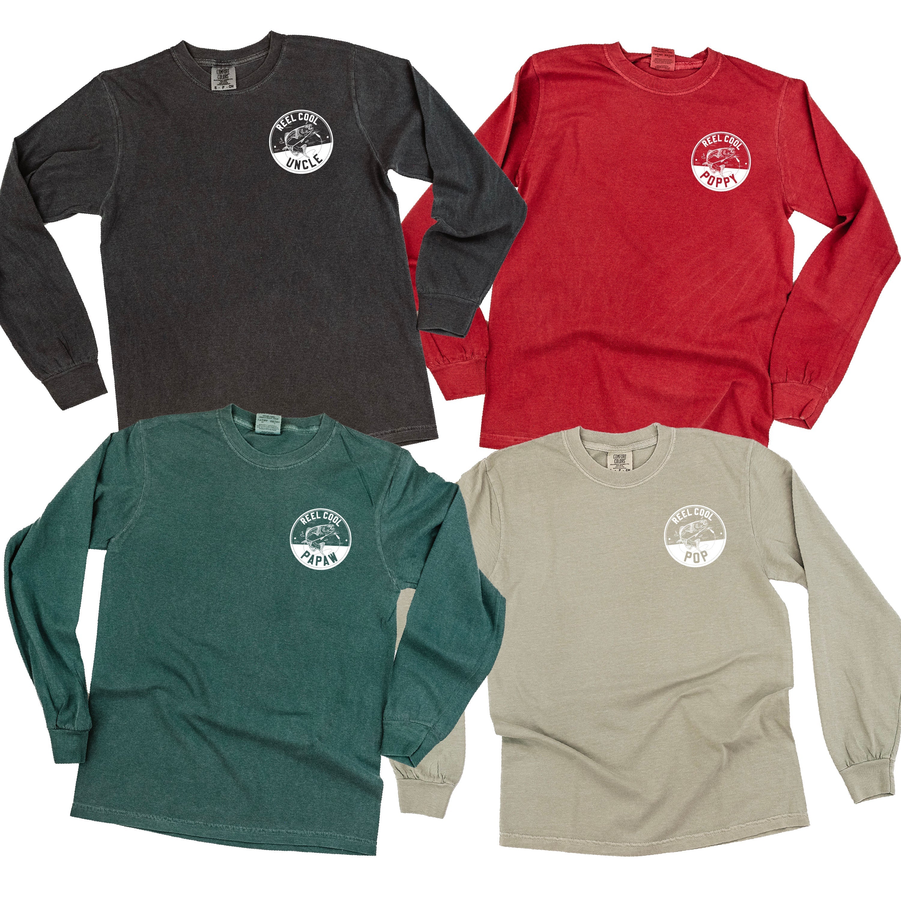 Reel Cool _____ (pocket) - (Choose Your Name) - Long Sleeve Comfort Colors Tee