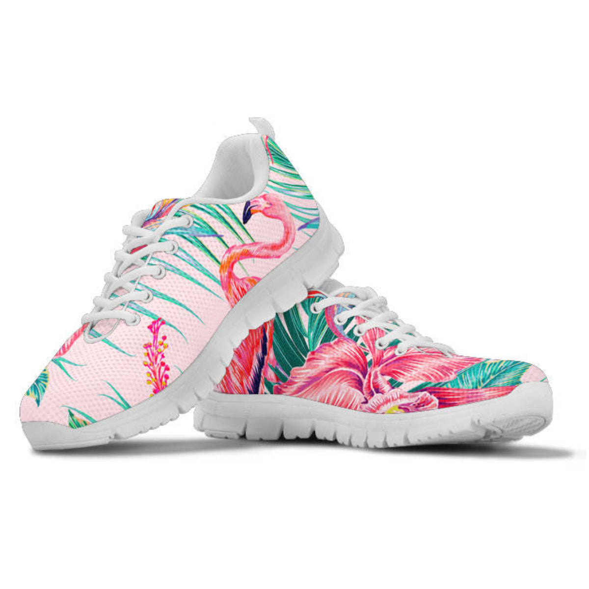 Flamingo Tropical Flower Sneakers