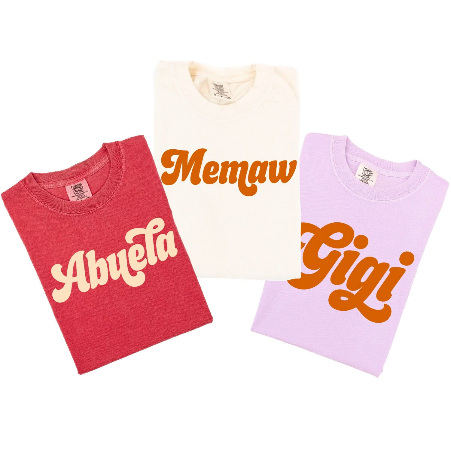 Retro Names (Choose Your Name) - Long Sleeve Comfort Colors Tee