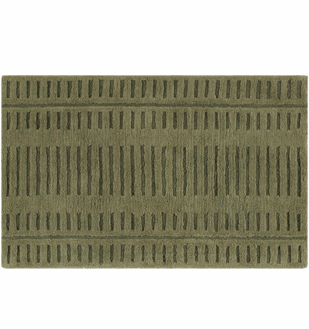 Washable Wool Rug - Green