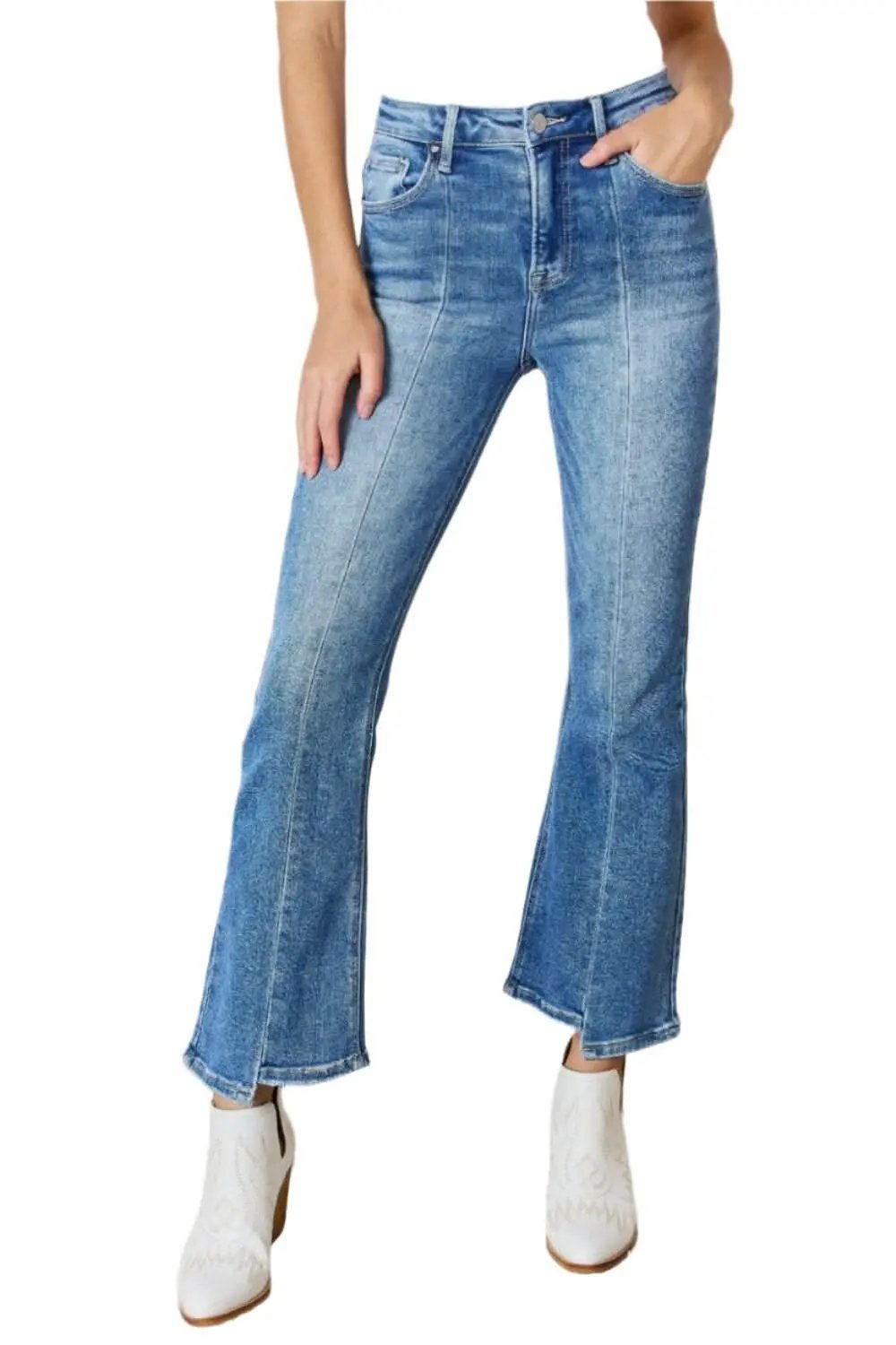 Trendsi Jeans &amp;amp; Denim Elevate Full Figure High Waist Ankle F