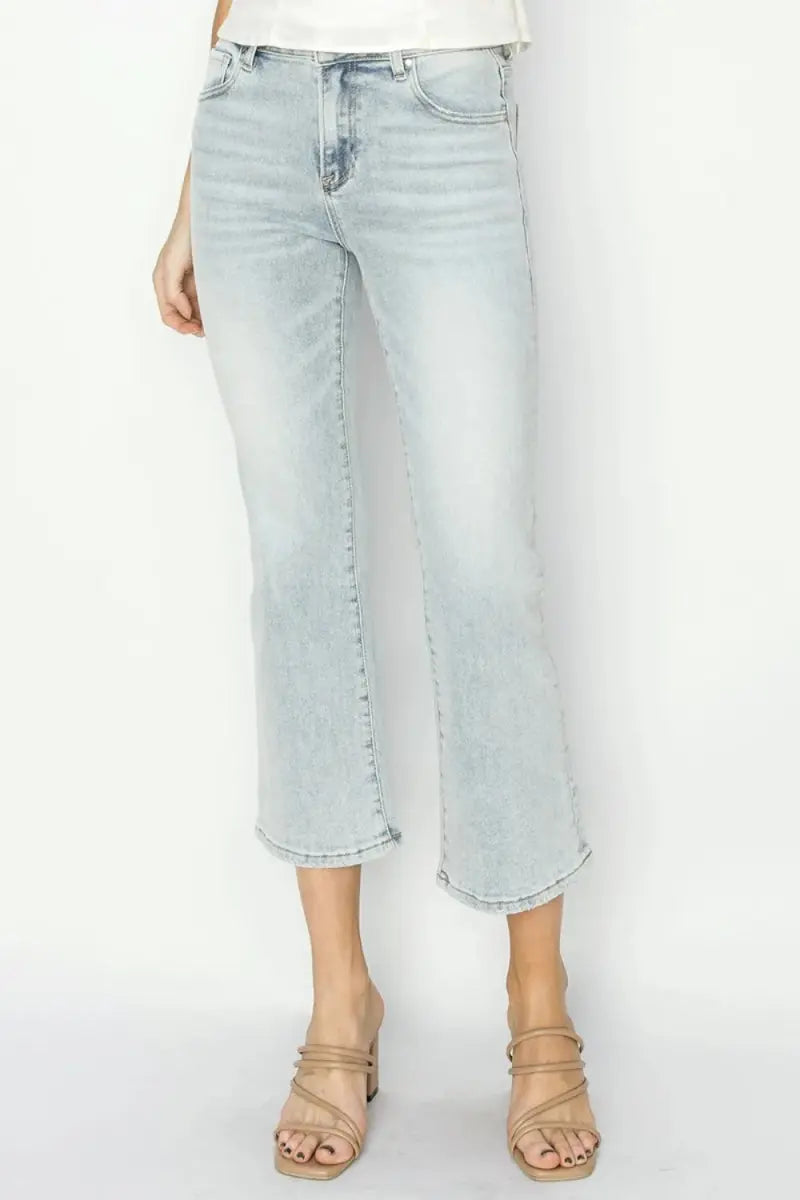 Cropped Flare Jeans Women&amp;#39;s Everyday Style Denim Comfortable Fit