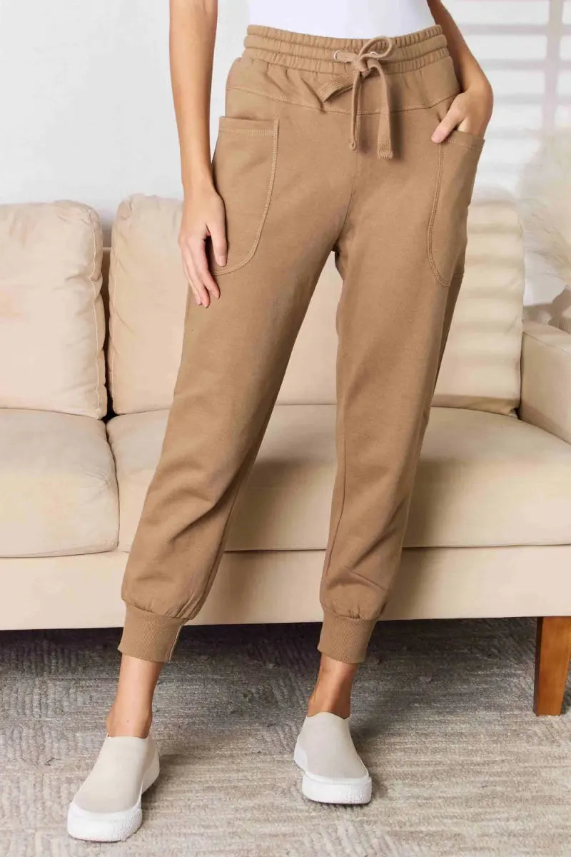 Relaxed Joggers Women&amp;#39;s Casual Wear Pants Comfy High Rise Style