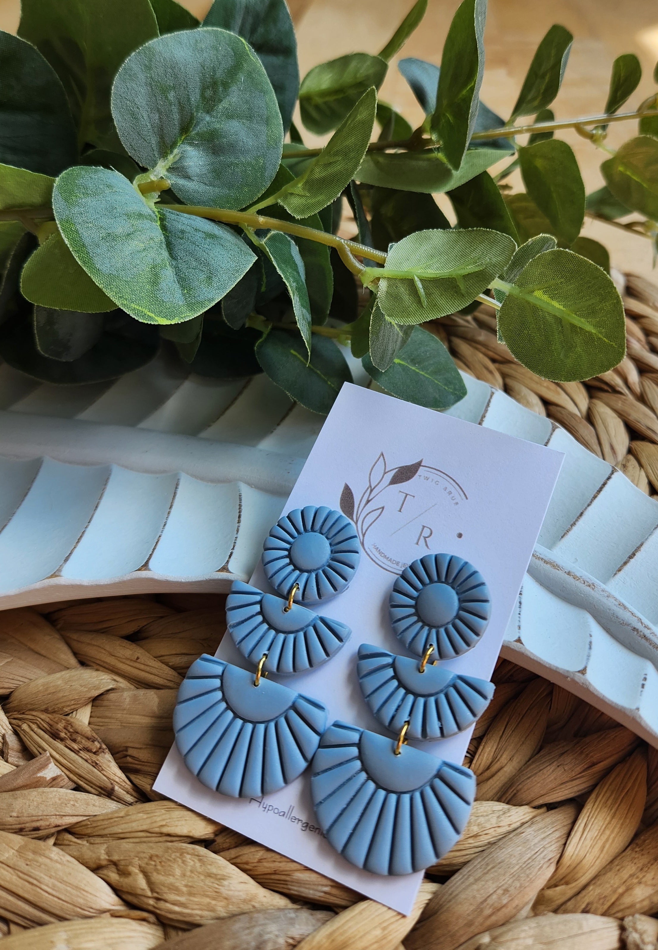 Sylvie| Clay statement earring