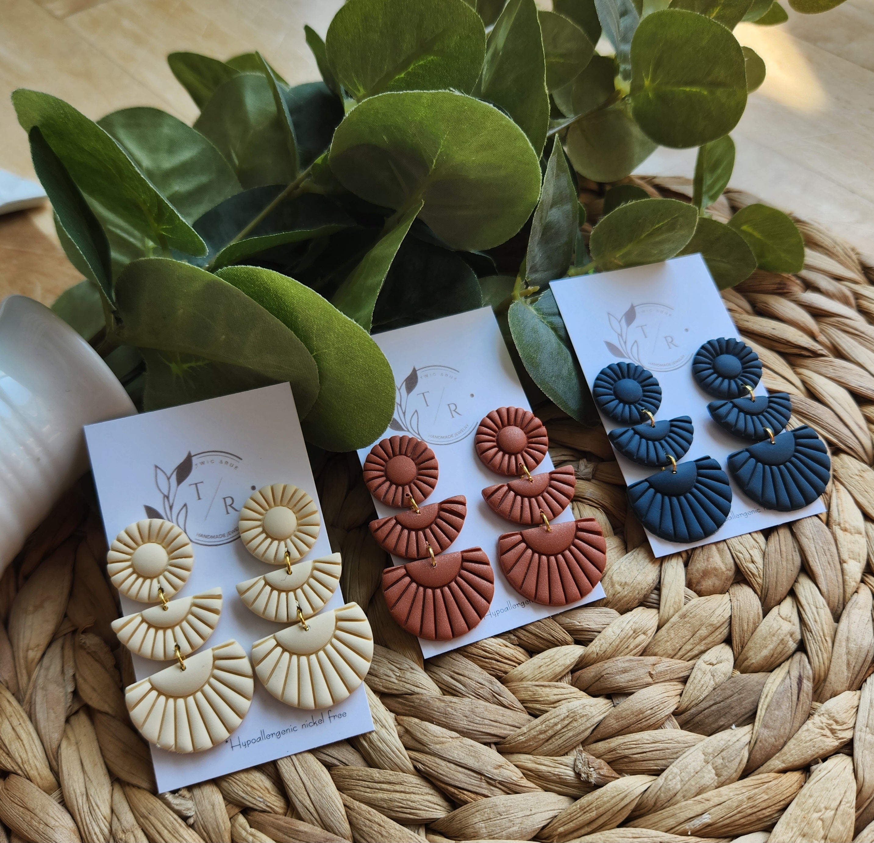 Sylvie| Clay statement earring