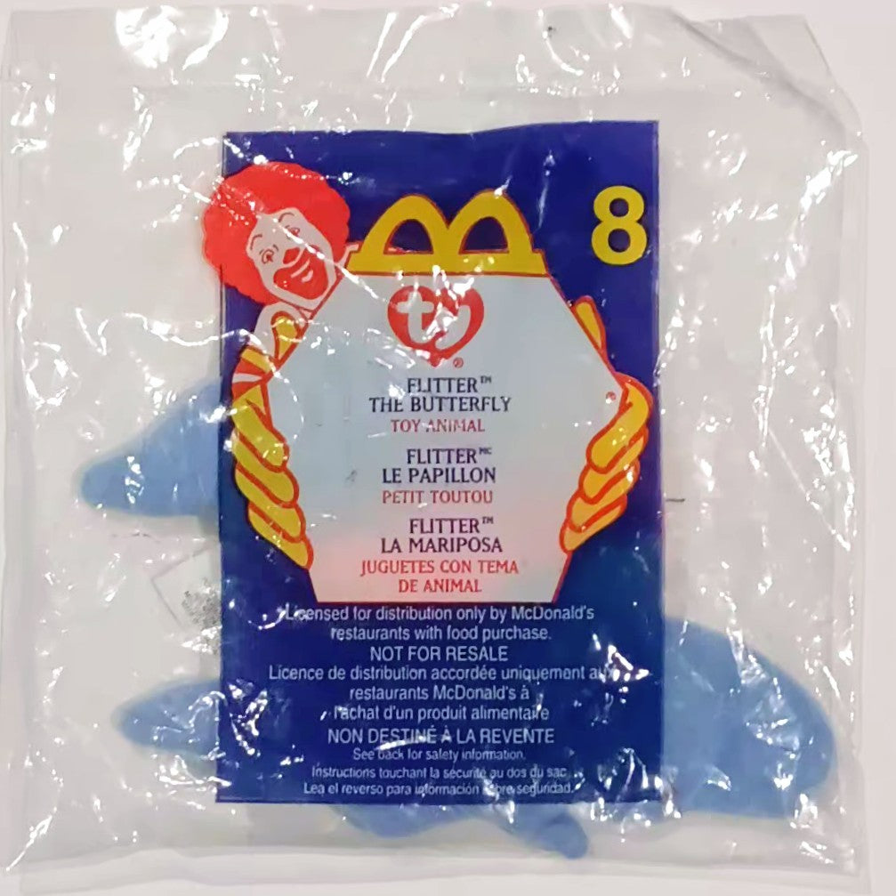 McDonald&amp;#39;s Beanie Baby toy - Flutter The Butterfly (Bagged)