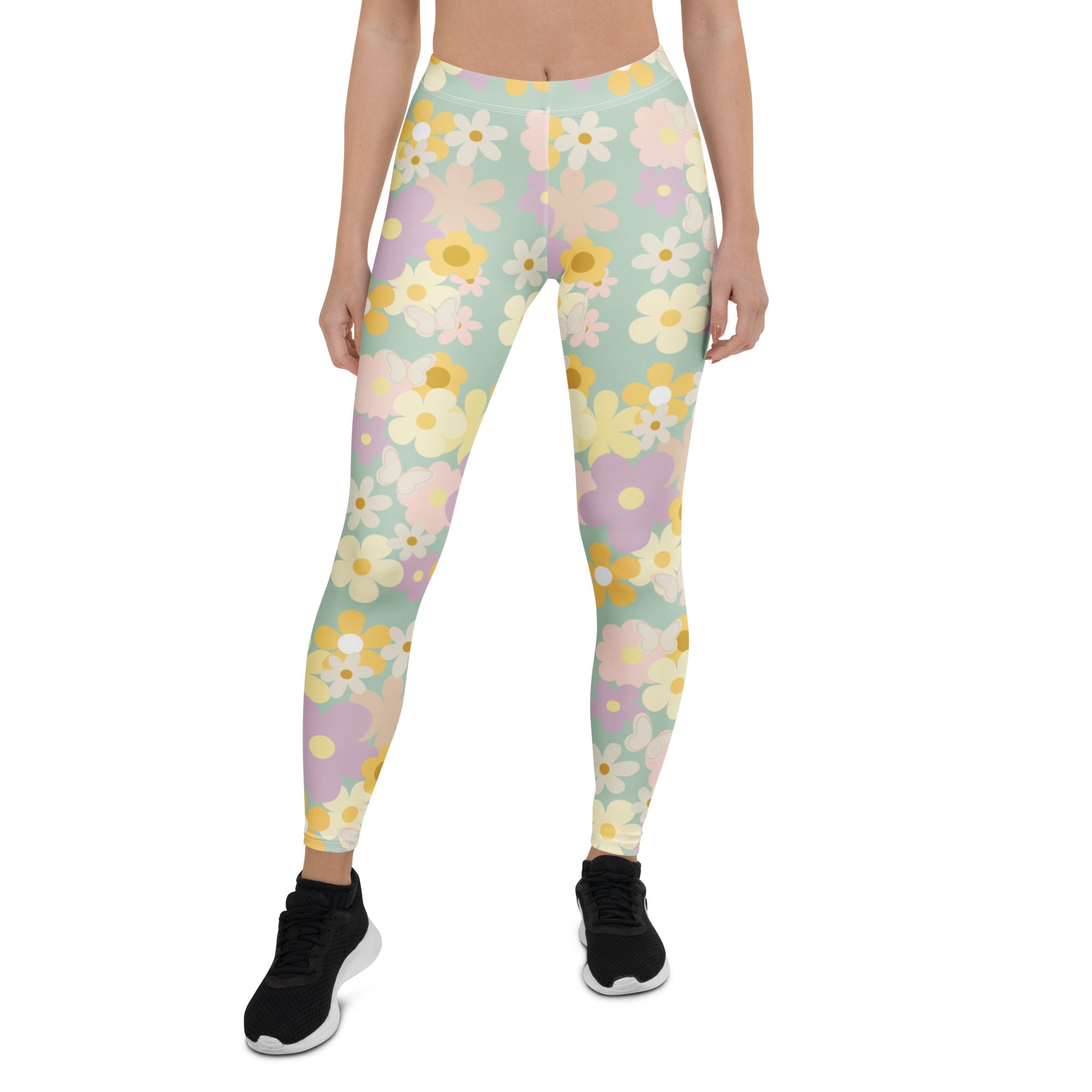 Pastel floral Leggings