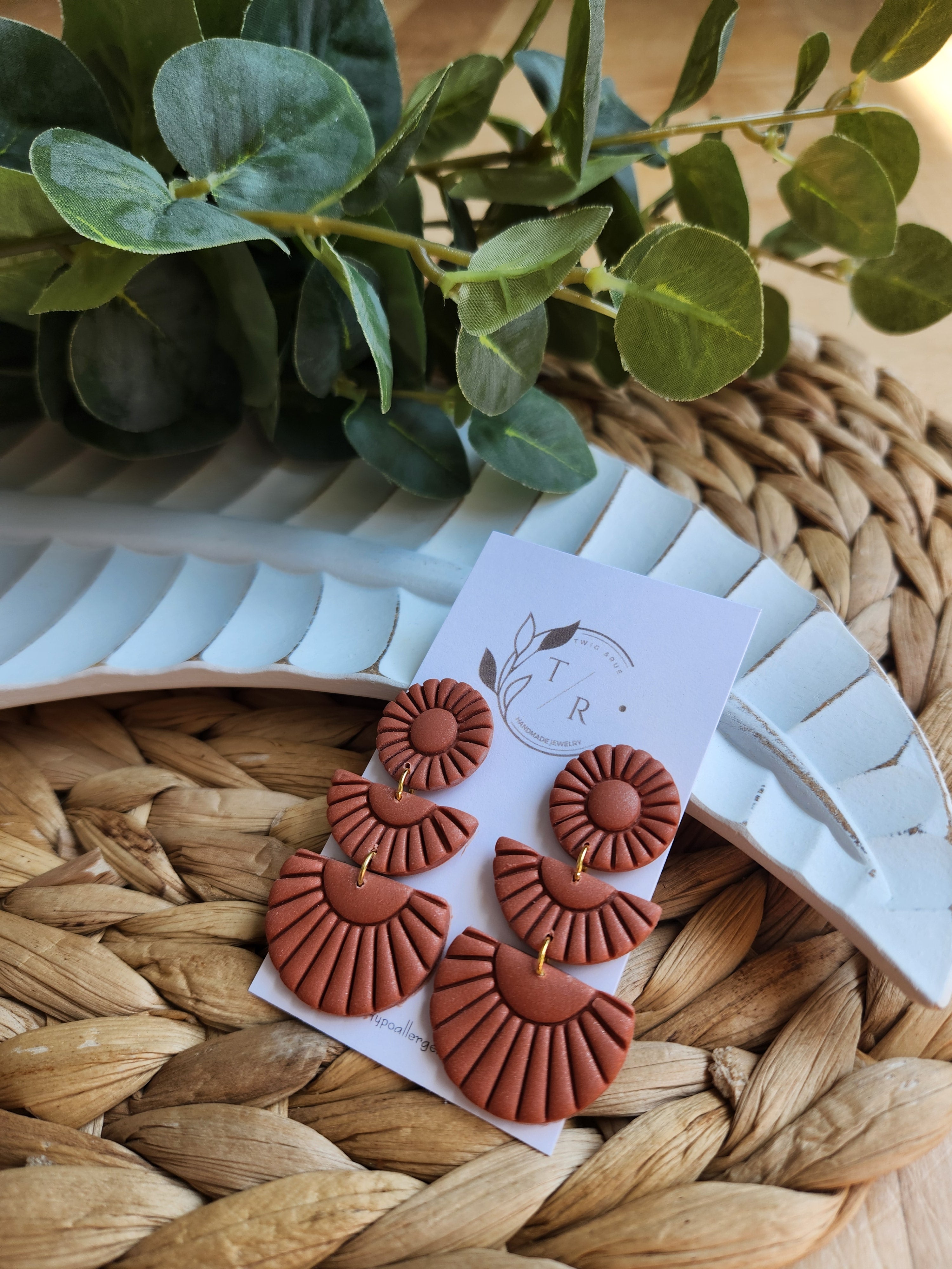 Sylvie| Clay statement earring