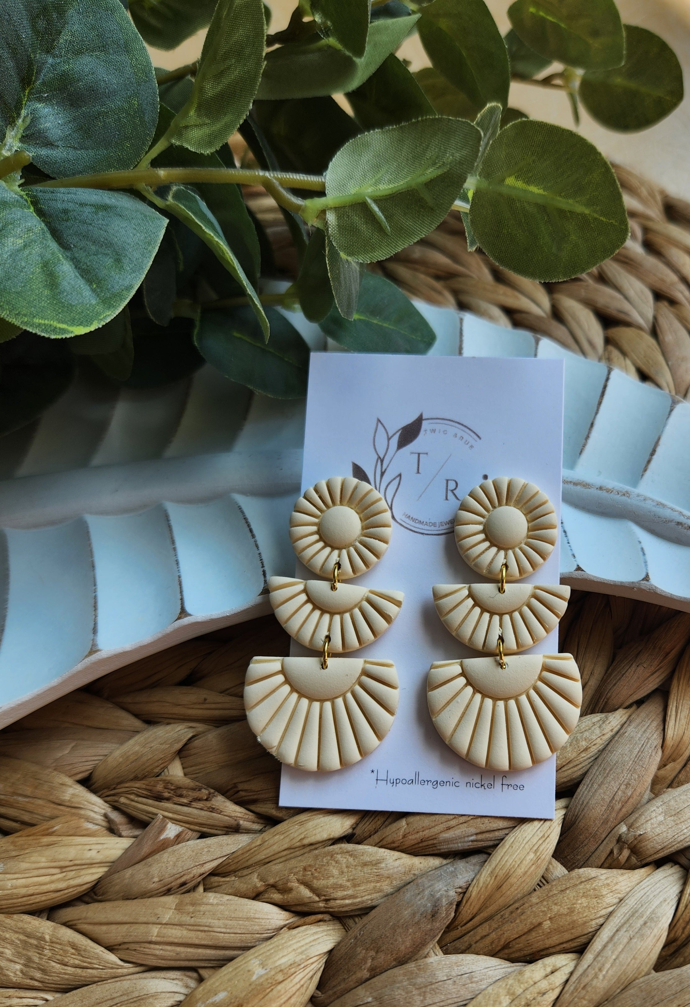 Sylvie| Clay statement earring